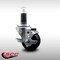 Service Caster 3'' SS Soft Rubber Swivel 1-1/4'' Expanding Stem Caster with Brake SCC-SSEX20S314-SRS-TLB-114 - alternate 4